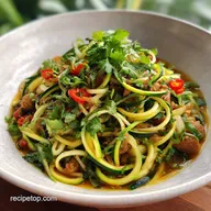 Zucchini Noodle Stir Fry Recipe 5-Minute Delight with Garlic: Pan-Seared Zoodles