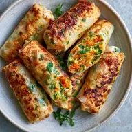 Air Fryer Rice Paper Rolls with Prawns