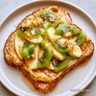Apple Kiwi Peanut Butter Sandwich for 2