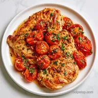 Baked Chicken with Cherry Tomatoes for 2