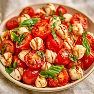 Caprese Cherry Tomato Salad in 10 Minutes