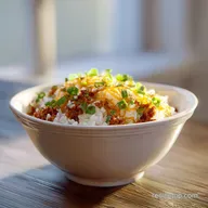 Ultimate Cheesy Beefy Garlic Butter Rice in 35 Minutes
