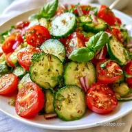 Cherry Tomato Cucumber Salad for 4
