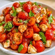 Cherry Tomato Mozzarella Salad (10 Min)