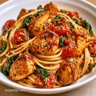 One-Pot Tomato Spinach Chicken Pasta