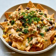 Chicken Black Bean Nachos in 20 Minutes