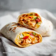 Chipotle Ranch Chicken Burrito Recipe for 4 Servings