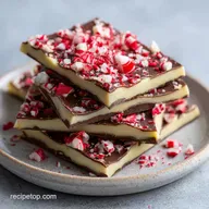 Chocolate Peppermint Bark Recipe with Dark and White Chocolate