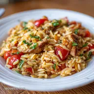 One Pot Creamy Orzo Chicken Recipe in 30 Min