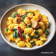 Creamy Sausage Pasta Recipe with Spinach