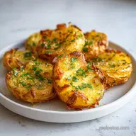 Crispy Baked Garlic Butter Potato with Golden Shattering Crust