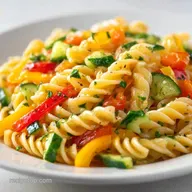 Cucumber Pepper Pasta Salad: Meal Prep