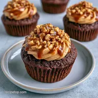 Delish Snickers Cupcakes in 35 Minutes