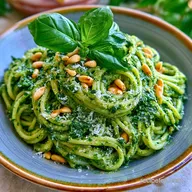 Fresh Basil Pesto Pasta: Vibrant and Nutty