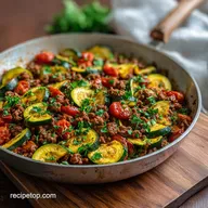 Ground Beef Zucchini Skillet Recipe: One-Pot Meal in 25 Minutes