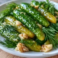 Home Canned Garlic Pickles in 1 Hour