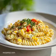 Perfect Mexican Street Corn Pasta Salad Recipe with Creamy Lime Dressing for 8 Servings