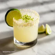 Pineapple Coconut Margarita with Coconut Cream: Velvety