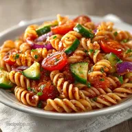 Quick Cold Pasta Salad for 4 Servings