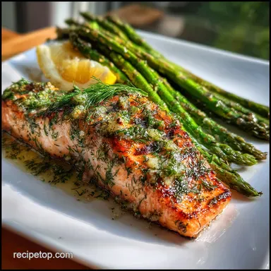 Lemon Dill Salmon in 10 Minutes for 4 Servings