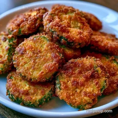 Crispy Air Fryer Pickle Chips Recipe Card
