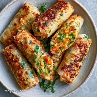 Air Fryer Rice Paper Rolls with Prawns