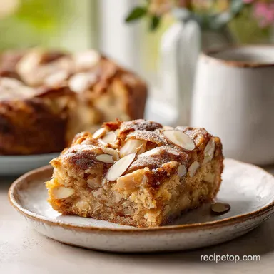 Almond Croissant Blondies with Frangipane Swirl