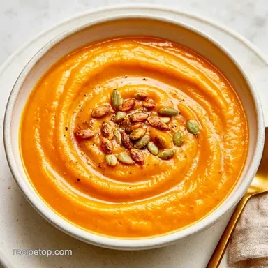 Roasted Apple Butternut Squash Soup Recipe Card