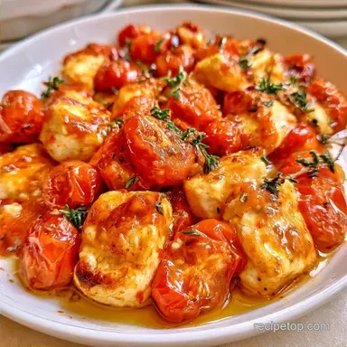 Baked Feta with Cherry Tomatoes for 4