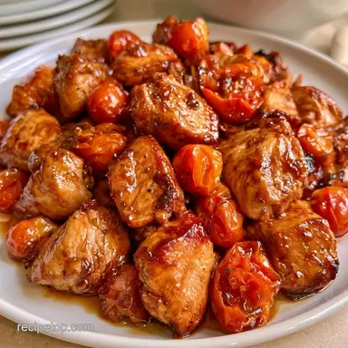 Balsamic Chicken with Cherry Tomatoes