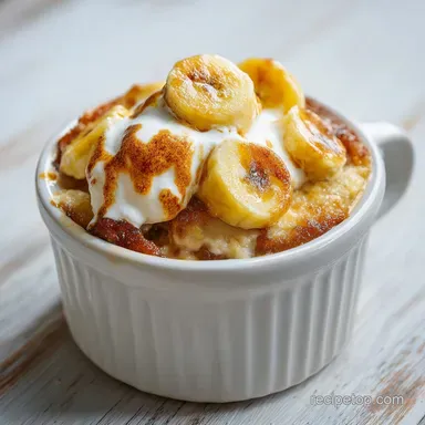 Bananas Foster Banana Pudding for 10 Servings Recipe Card