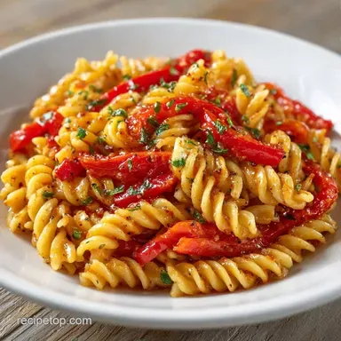 Bell Pepper Pasta Salad Meal Prep Recipe Card