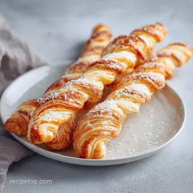 Golden Flaky Berry Puff Pastry Twists with Sweet Glaze in 40 Min Recipe Card