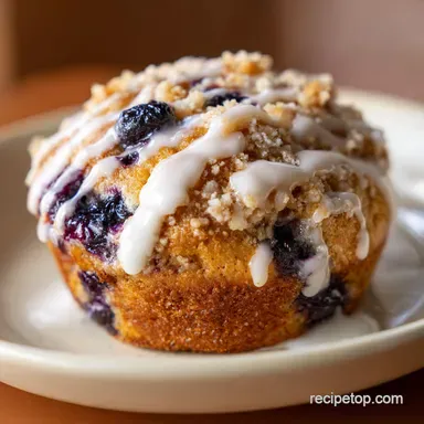 Blueberry Muffin Cookies with Streusel Topping in 40 Minutes Recipe Card