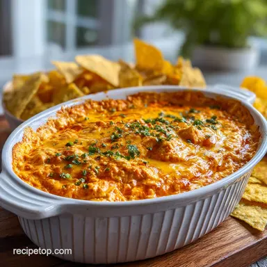 Buffalo Chicken Dip: Party-Ready Creamy Baked Recipe Card