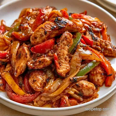 Chicken Fajitas in Foil Packets Recipe Card