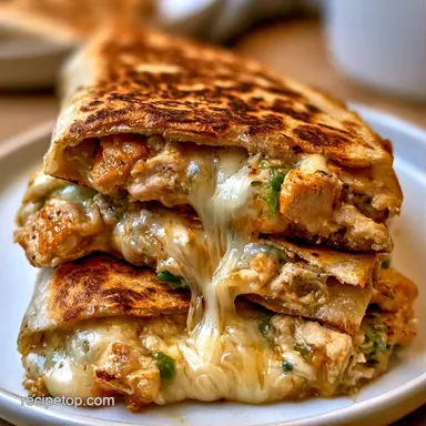 Crispy Chicken Quesadillas in 22 Min Recipe Card