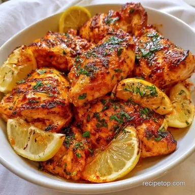 Campfire Grilled Chicken for 4 Servings Recipe Card