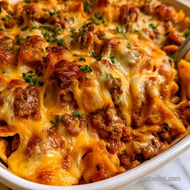 Campfire Nachos With Ground Beef