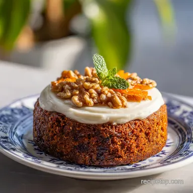 Carrot and Dates Cake for 12 Servings Recipe Card