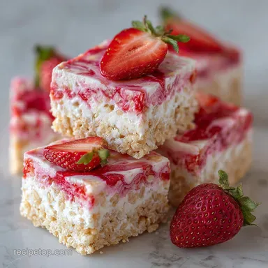 Cheesecake Rice Krispie Treats Recipe Variation No-Bake Recipe Card