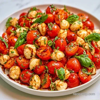 Cherry Tomato Mozzarella Salad (10 Min) Recipe Card