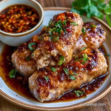 Chicken Rice Paper Rolls in 35 Minutes Recipe Card