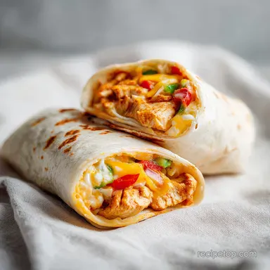 Chipotle Ranch Chicken Burrito Recipe for 4 Servings