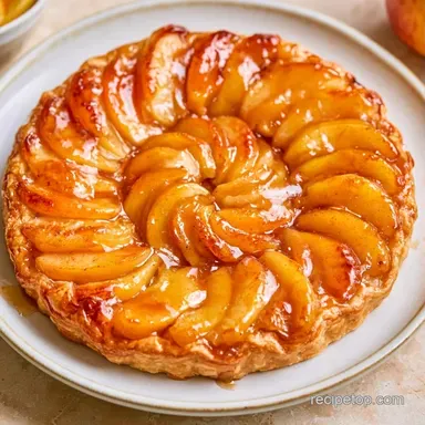 Cinnamon Apple Tart with Puff Pastry Recipe Card