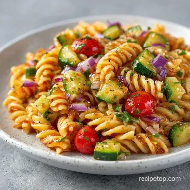 Cold Pasta Dinner Salad for 6 Servings Recipe Card