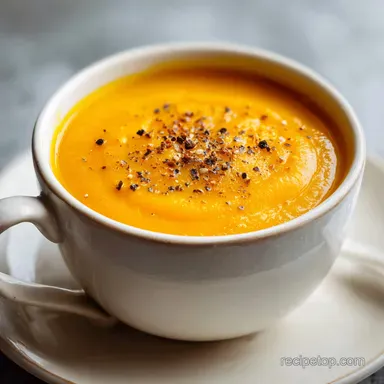 Creamy Butternut Squash Soup: Roasted Recipe Card