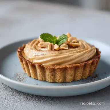 Peanut Butter Pie with Chocolate Ganache for 10 Servings Recipe Card