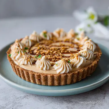 Peanut Butter Pie with Chocolate Ganache for 10 Servings