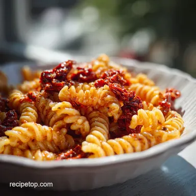 Creamy Sun Dried Tomato Pasta Recipe in 20 Minutes Recipe Card